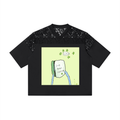 Unisex Lace Paneling V-Neck T-Shirt