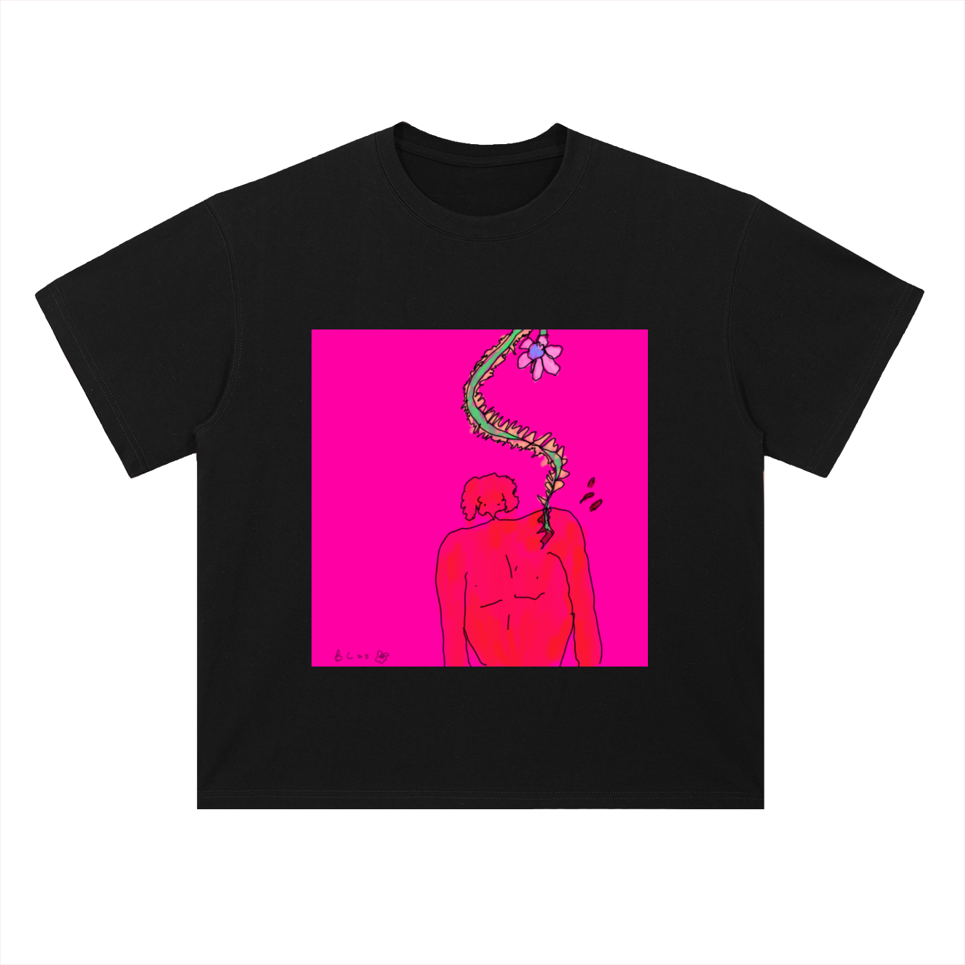 Heavyweight Drop Shoulder Cotton T-Shirt