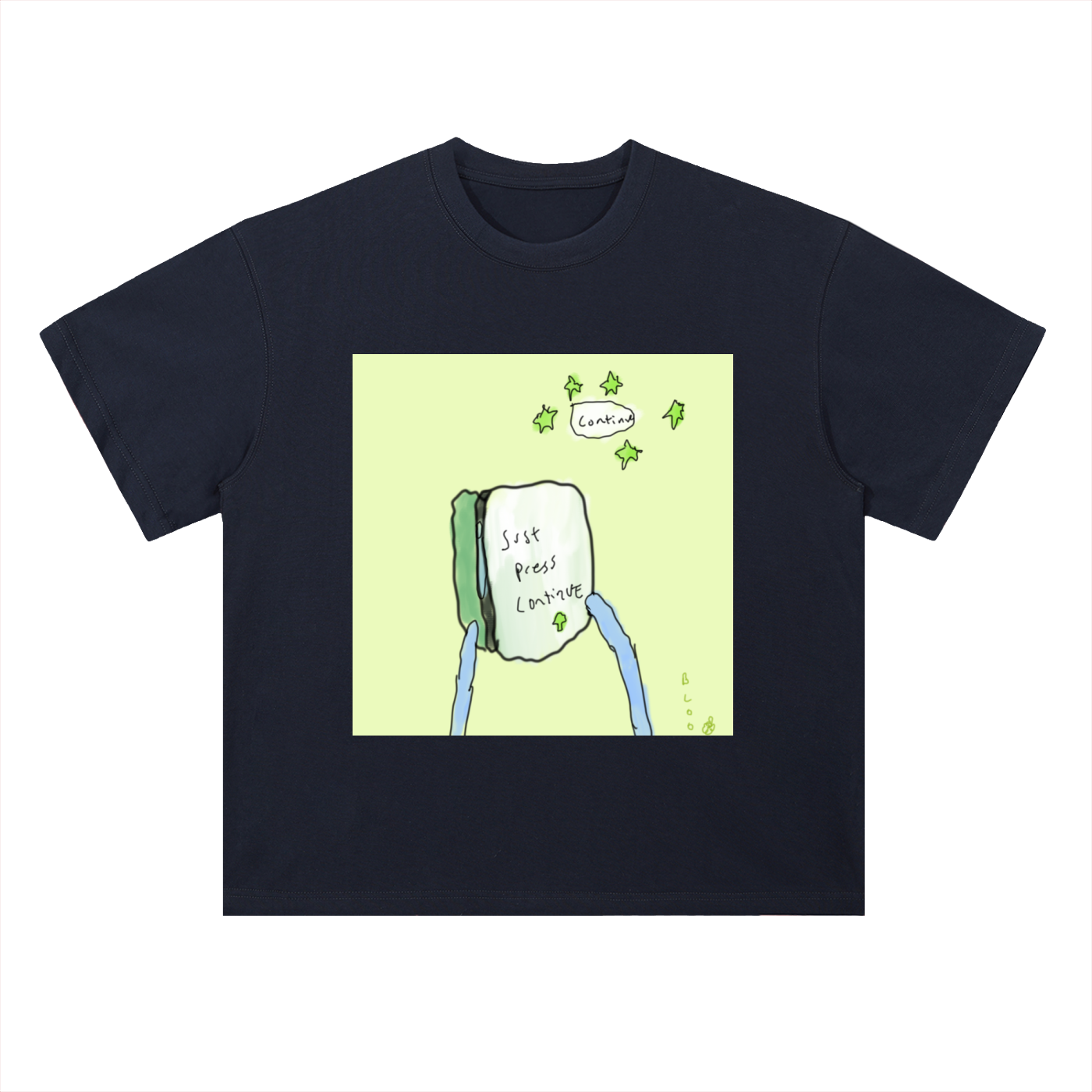 Heavyweight Drop Shoulder Cotton T-Shirt
