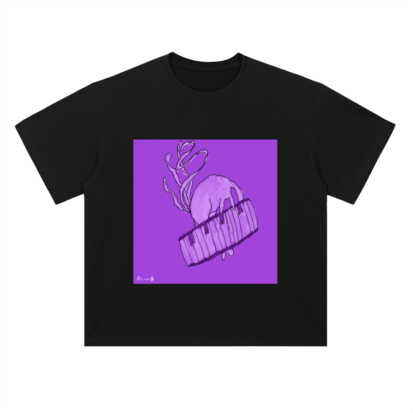 Heavyweight Drop Shoulder Cotton T-Shirt