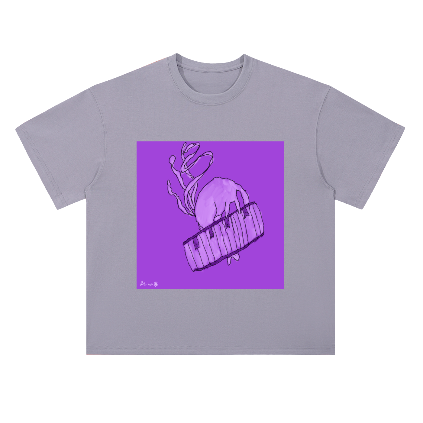 Heavyweight Drop Shoulder Cotton T-Shirt